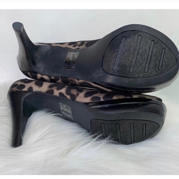 Moda Spana : leopard print peep toe heel - Picture 4 of 7